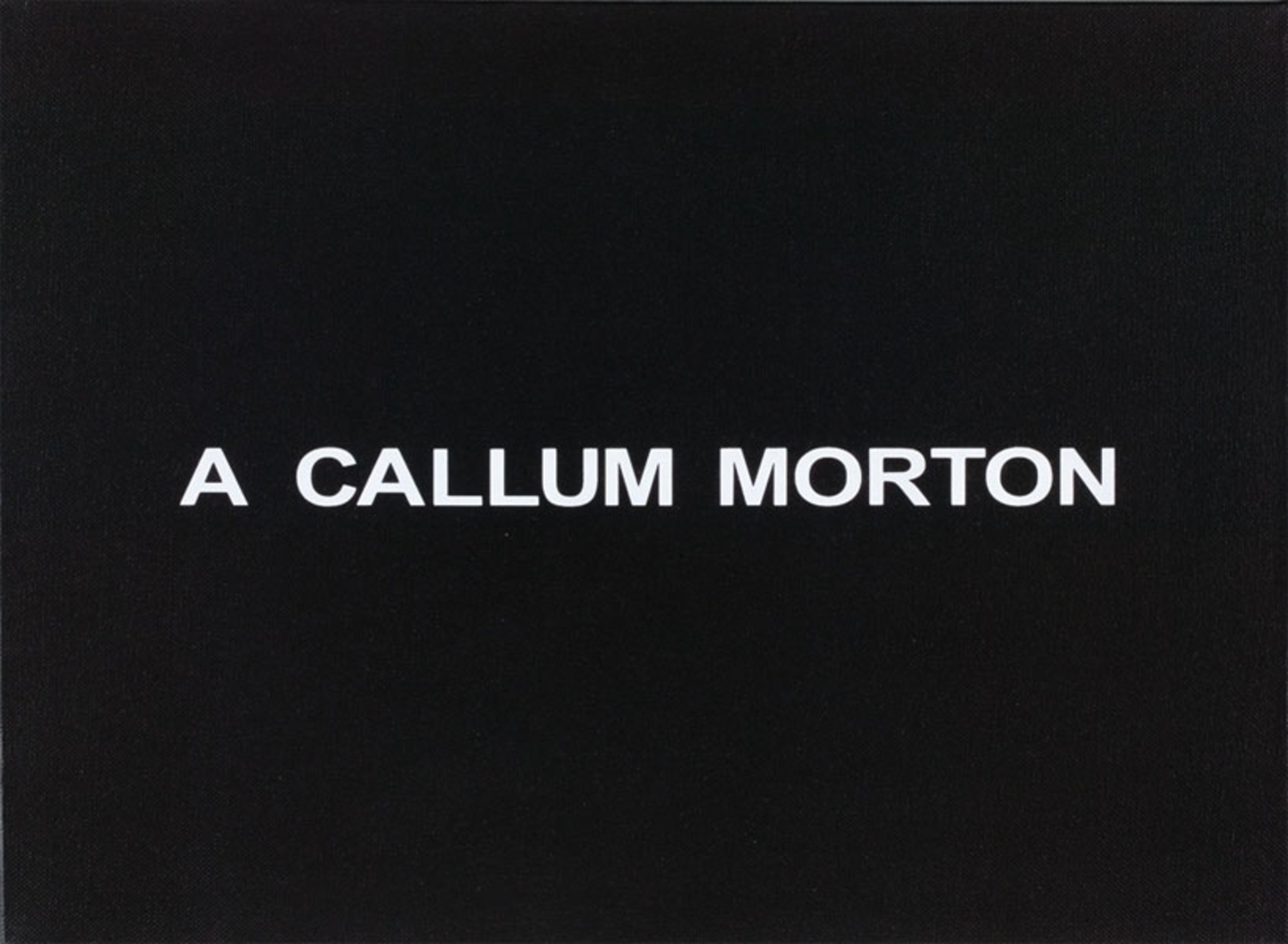 White Box: A Callum Morton