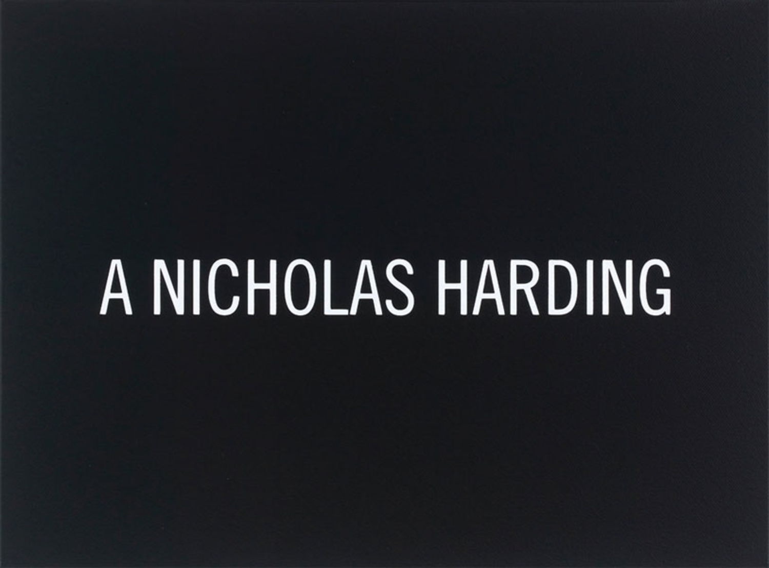 White Box: A Nicholas Harding